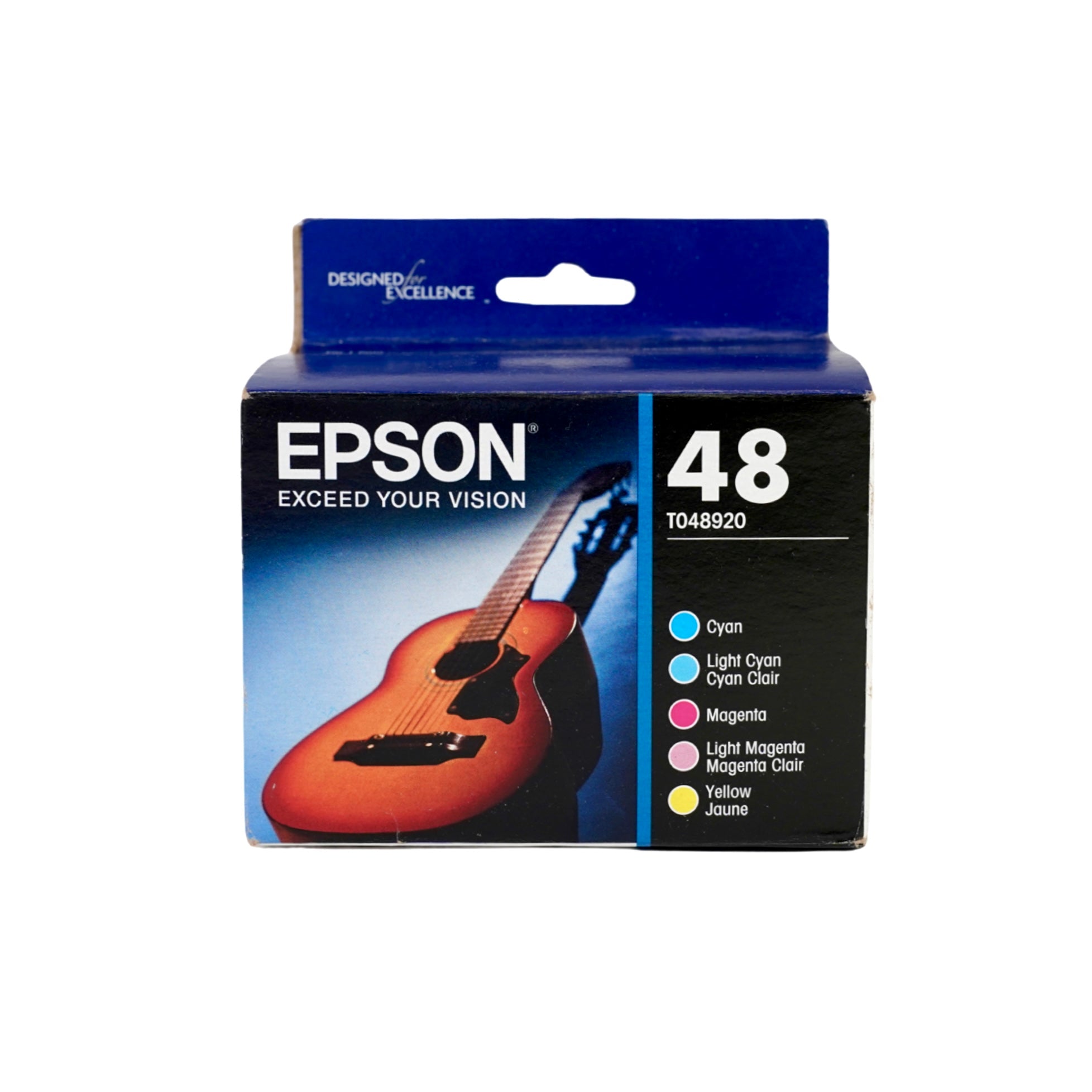 Genuine Epson 48 Color Combination Ink Cartridges, Standard, 5/Pack (T048920-S)