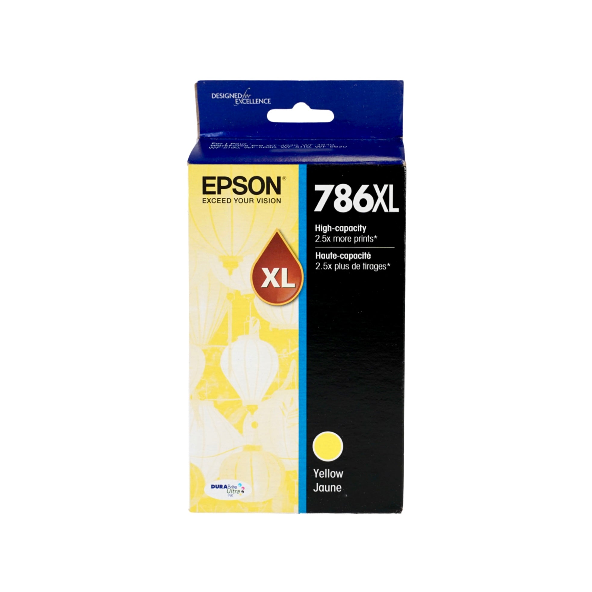 Genuine Epson 786XL Yellow Ink Cartridge, High Yield (T786XL420-S)
