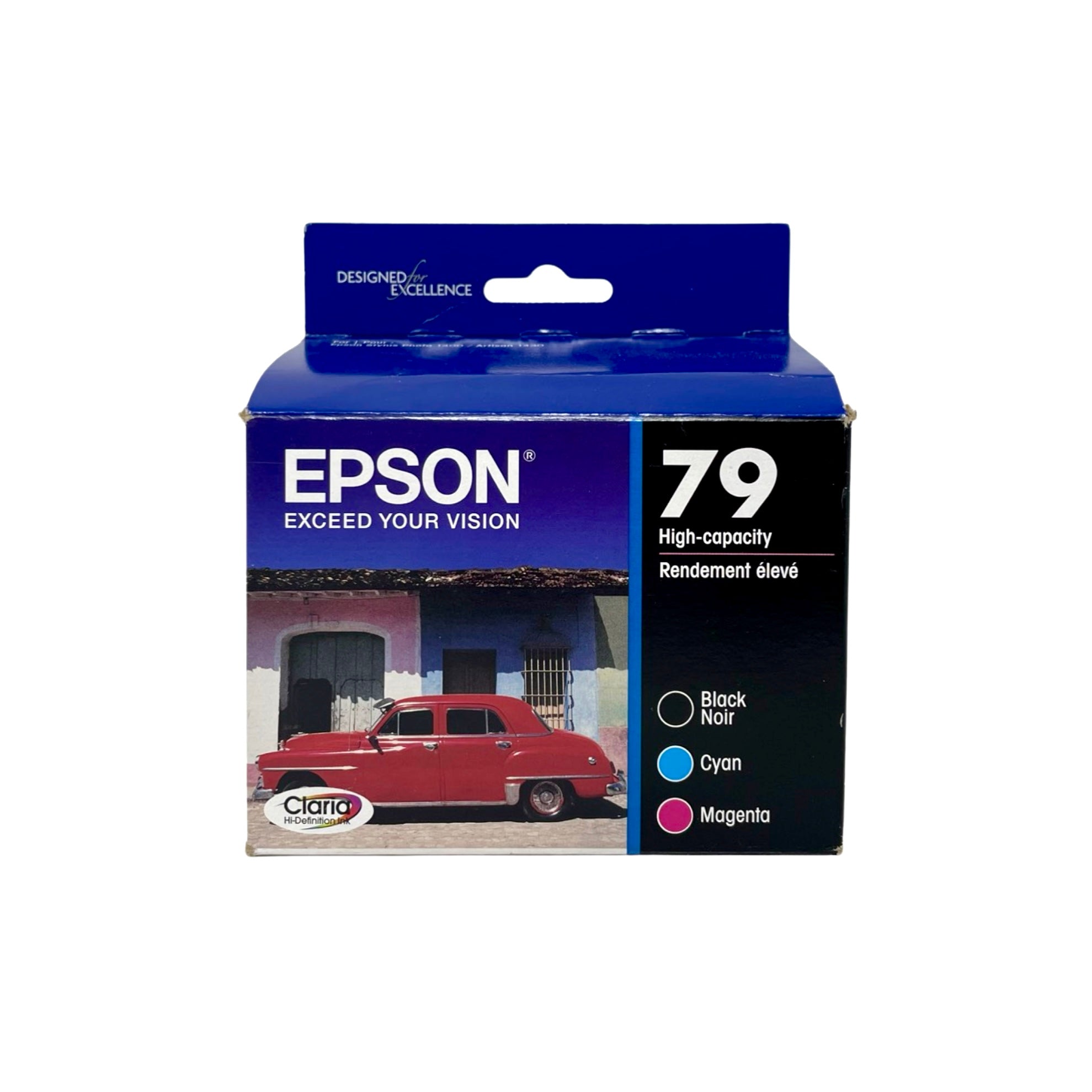 Genuine Epson 79 Black/Color Ink Cartridges, High Yield, 3/Pack (T079920-S)
