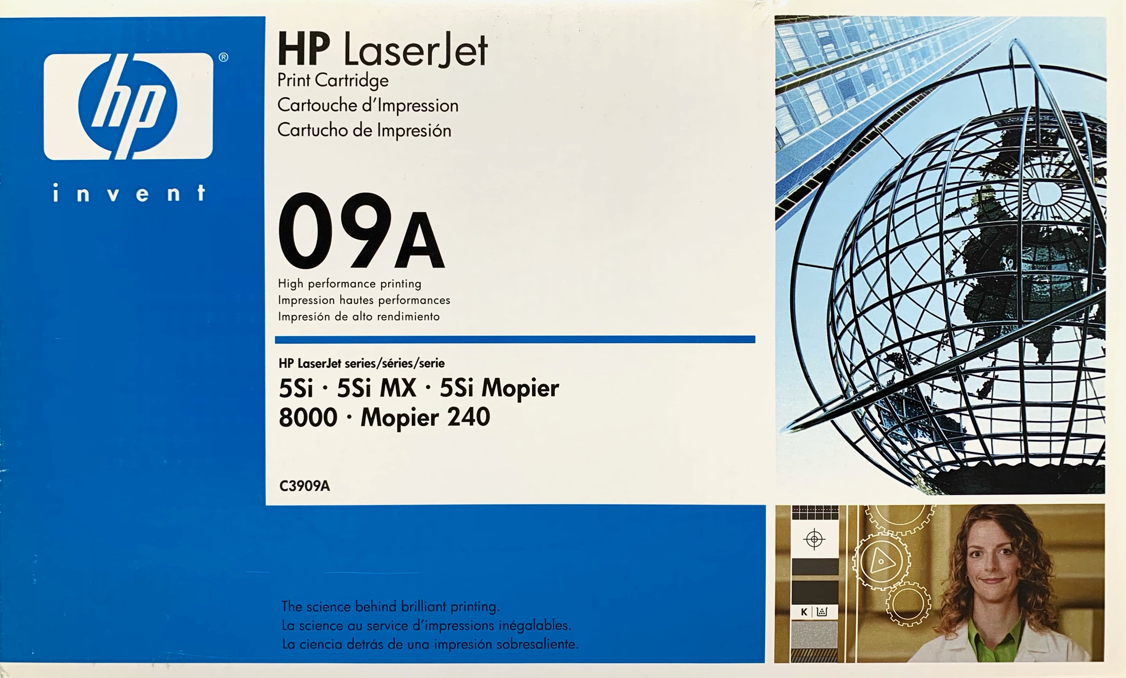 Genuine HP 09A C3909A Black LaserJet Toner Cartridge