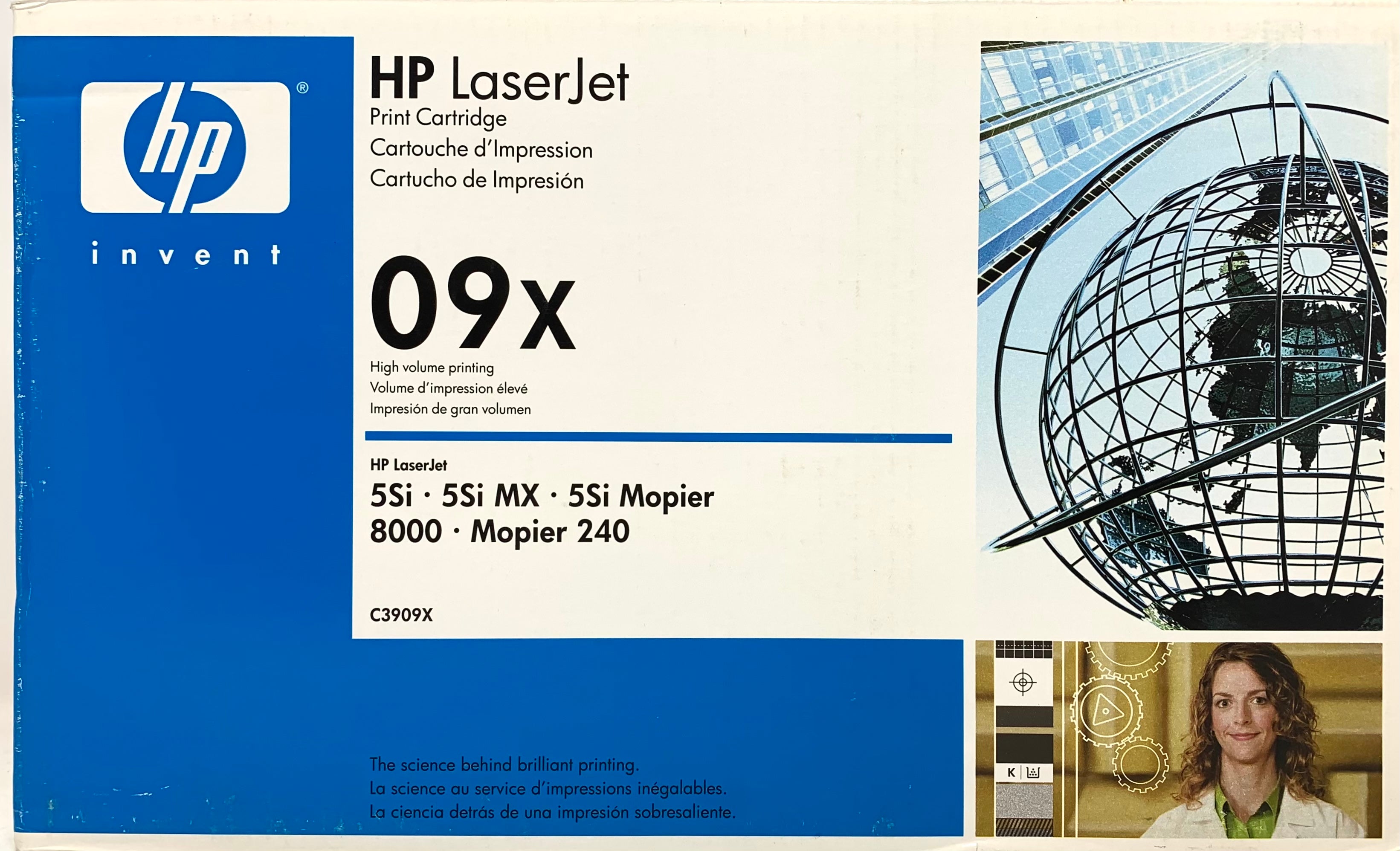 Genuine HP 09X C3909X Black High-Yield LaserJet Toner Cartridge