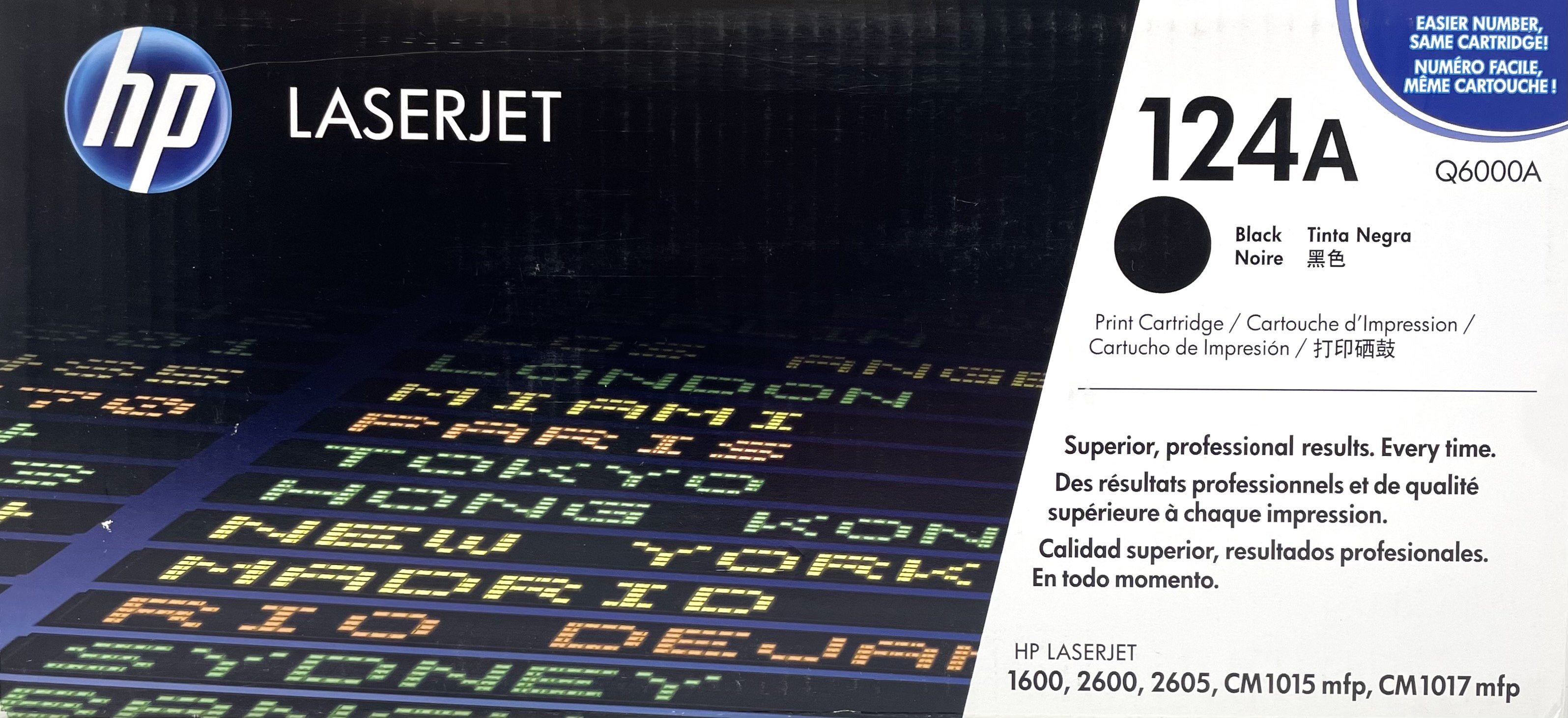 HP 124A Toner - Q6000A - Black - Original HP LaserJet Toner Cartridge