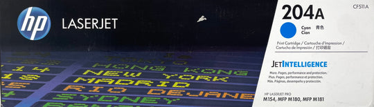 Genuine HP 204A Cyan CF511A LaserJet Toner Cartridge