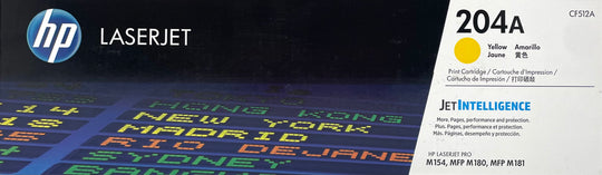 Genuine HP 204A Yellow CF512A Yellow LaserJet Toner Cartridge