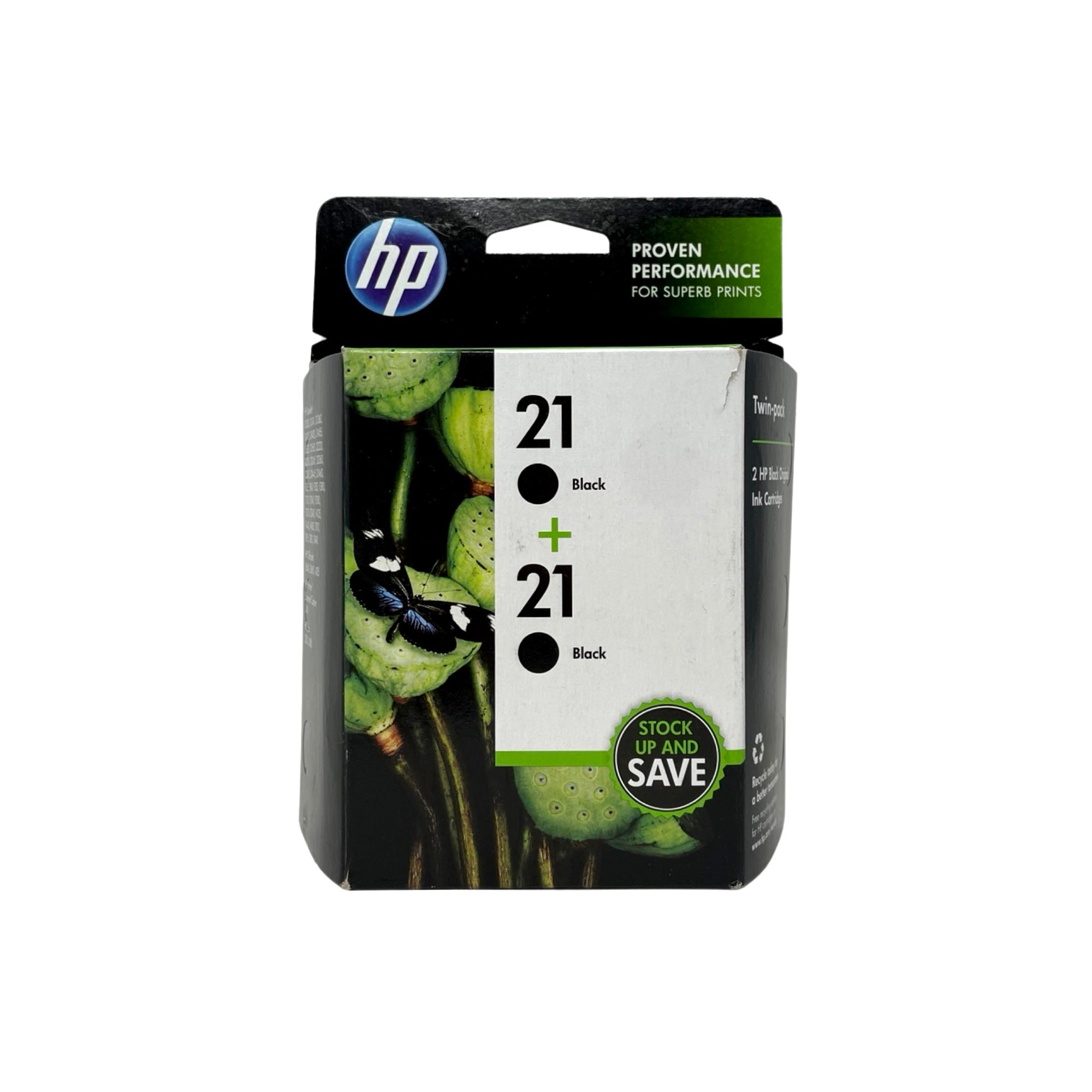 Genuine HP 21 Ink Cartridges, Standard Yield 2/Pack (C9508FN
