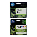 HP 564XL / HP 564 Ink SET - Combo 4 Pack - High Yield Black / Standard Yield Cyan Magenta Yellow - Original HP Ink Cartridges
