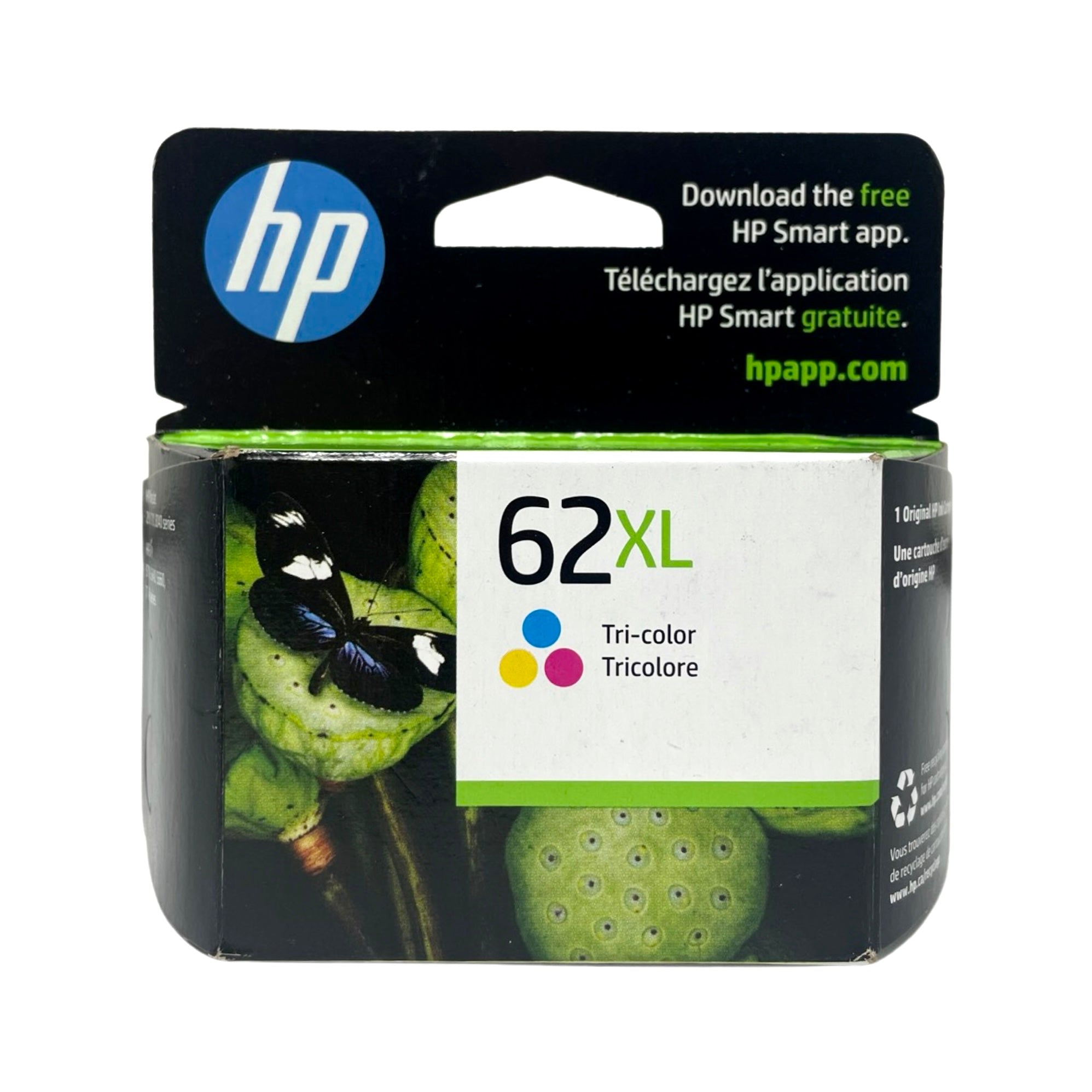 Genuine HP 62XL Tri-color High Yield Original Ink Cartridge (C2P07AN)