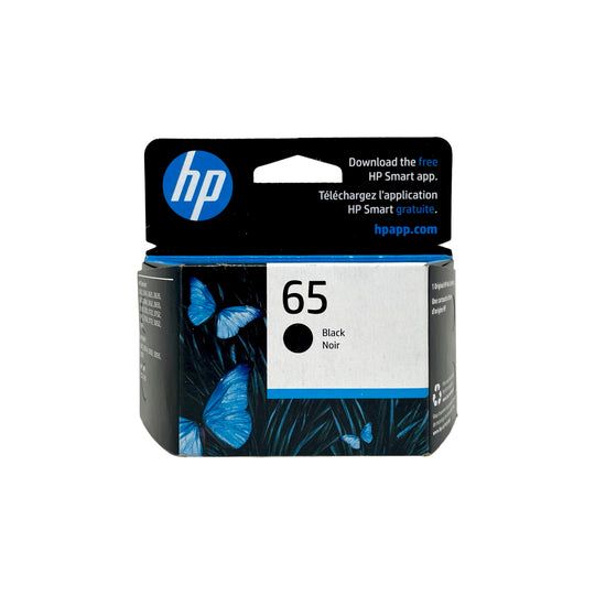 HP 65 Ink Cartridge – Black - Original HP Ink Cartridge (N9K02AN#140)