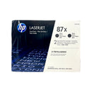 Genuine HP 87X 2-Pack CF287XD Black High-Yield LaserJet Toner Cartridges Dual Pack