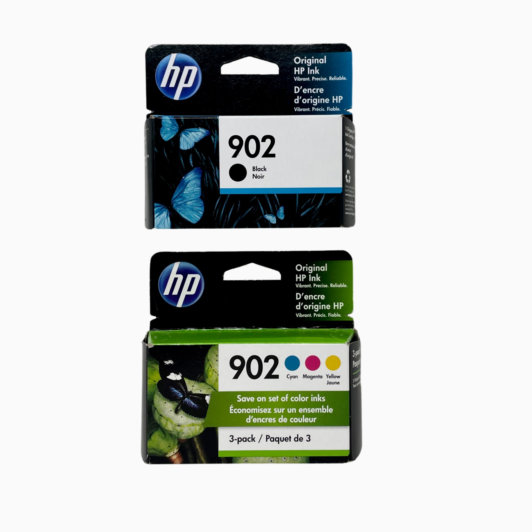 Genuine HP 902 Black/Color Ink Cartridge, 4/Pack (X4E05AN