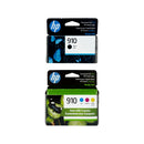 HP 910 Ink 4 Pack - Black Cyan Magenta Yellow - Original HP Ink Cartridges