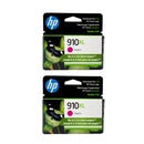 Genuine HP 910XL Magenta High Yield Ink Cartridges, 2-Pack
