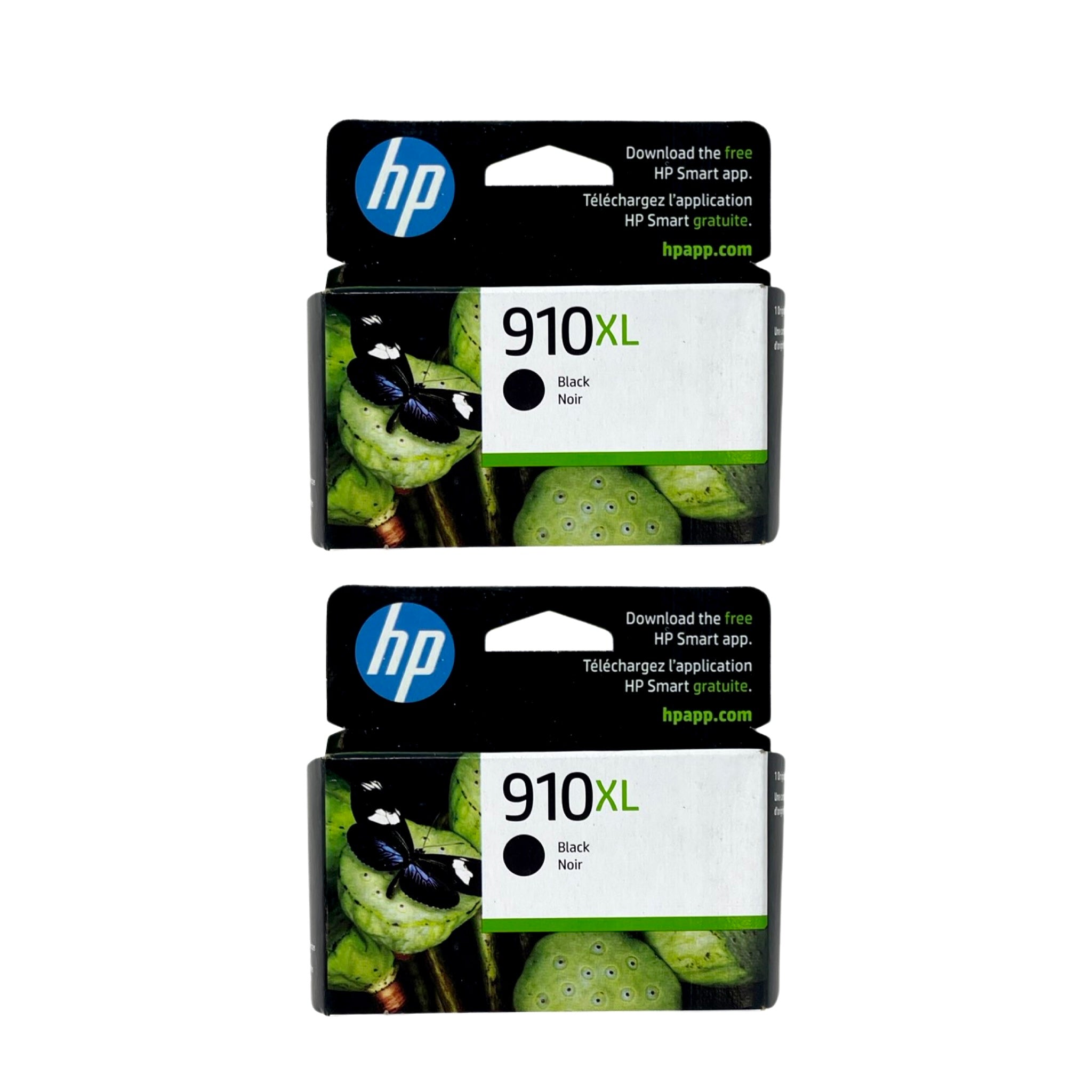 HP 910XL High Yield Ink 2 Pack- Black - Original HP Ink Cartridges