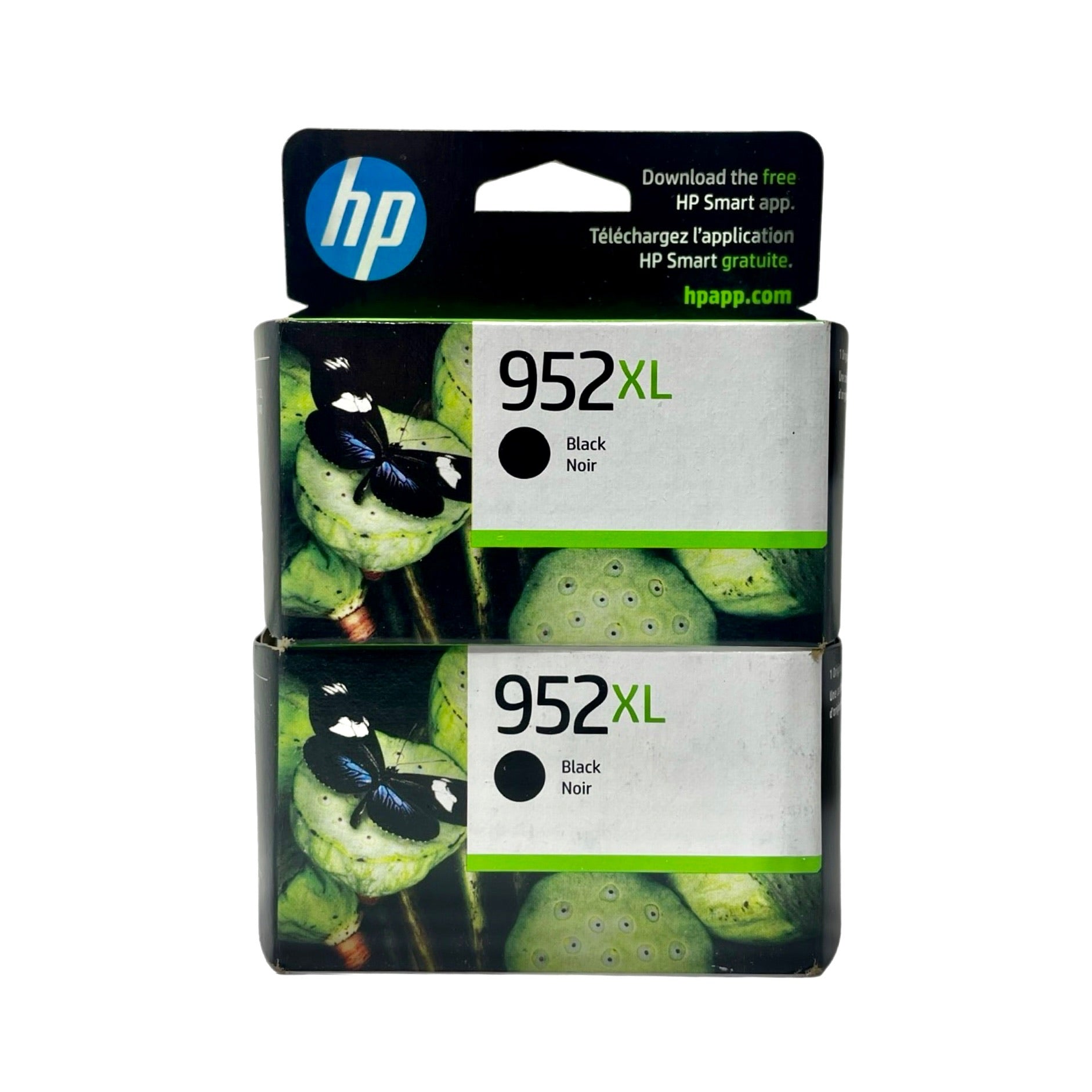 Genuine HP 952XL High Yield Ink Cartridge, Black, 2-count
