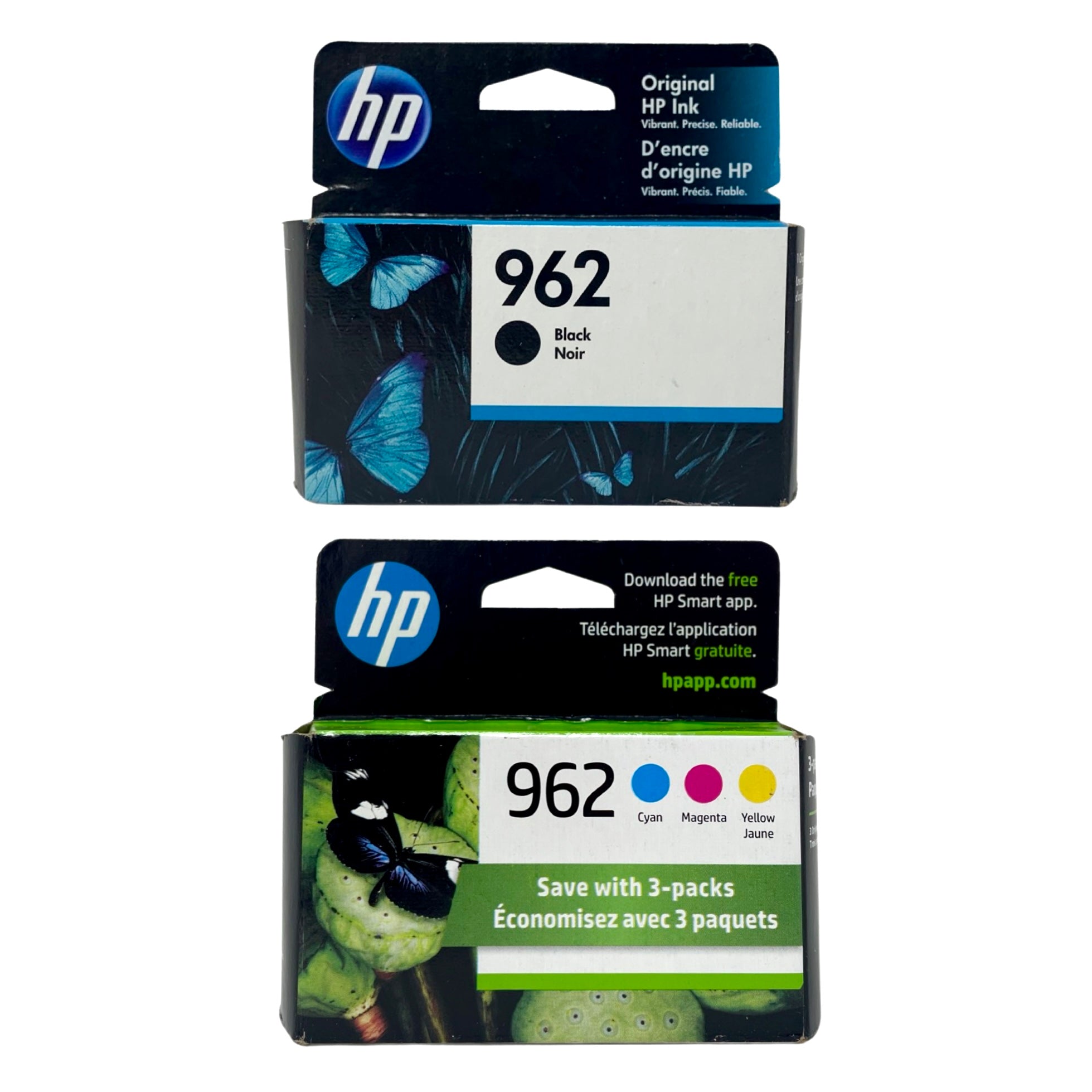 HP 962 Ink 4 pack – Black Cyan Magenta Yellow - Original HP Ink Cartridges (3YQ25AN)