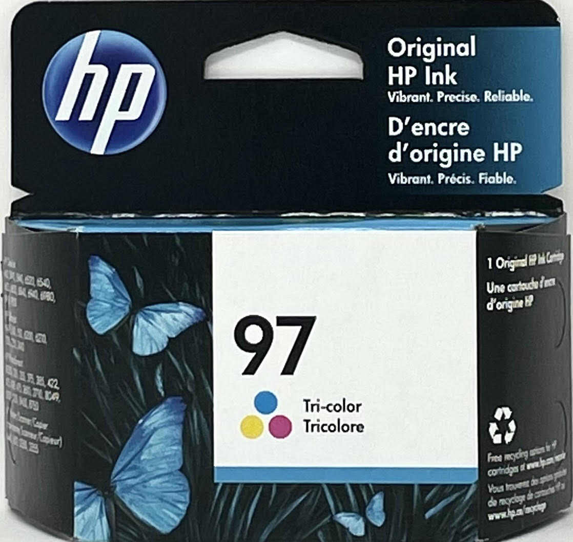 HP 97 Ink - Tri-Color - Original HP Ink Cartridge (C9363WN#140)