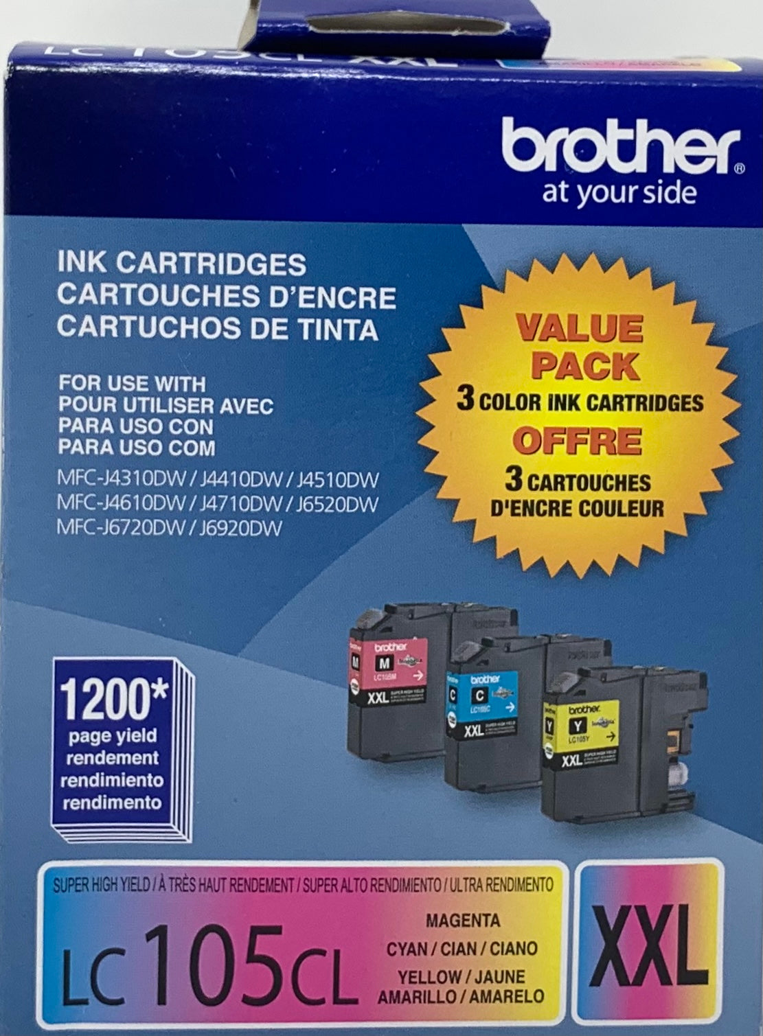 Brother LC-105 3PKS Super High-Yield Ink Cartridge Set