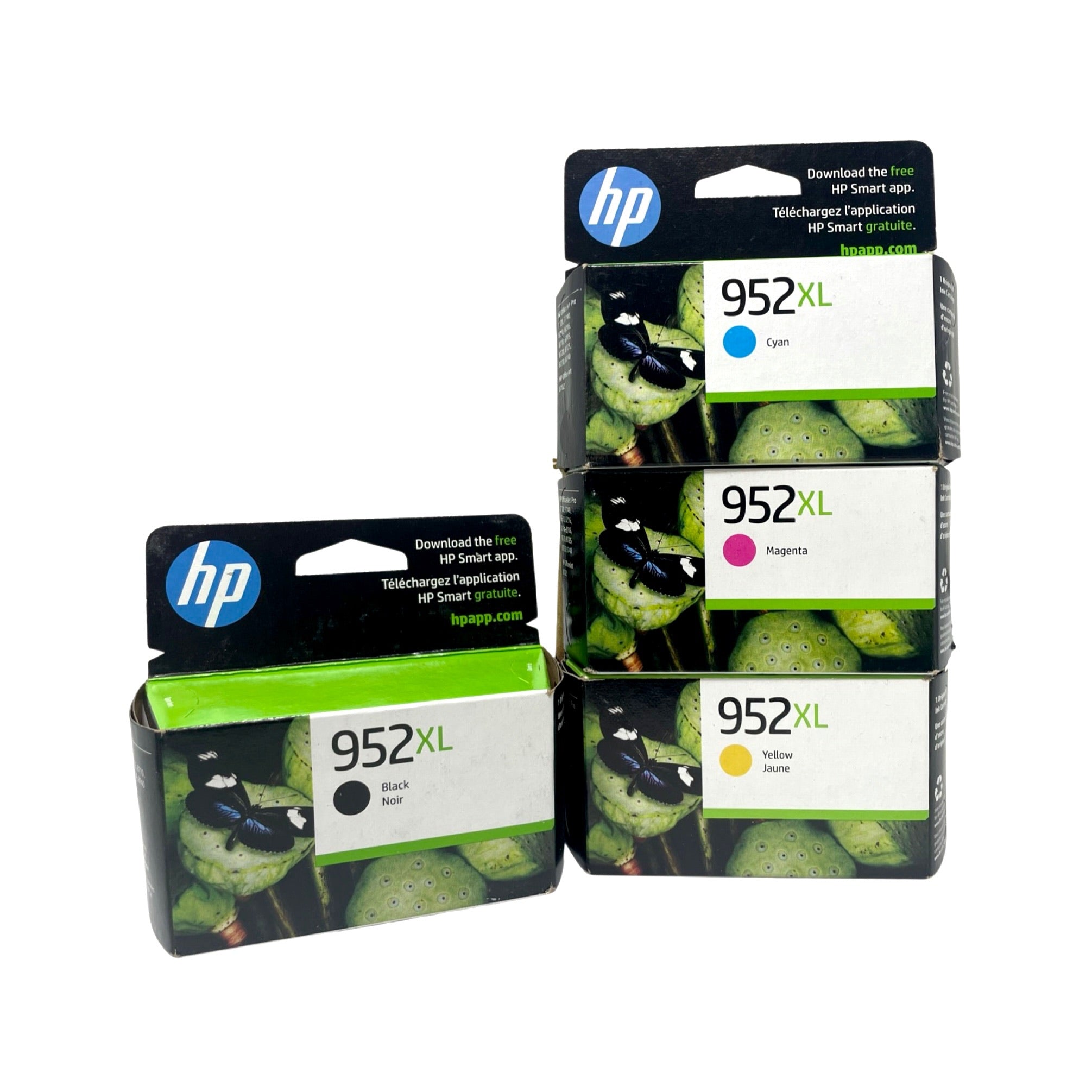 Genuine HP 952Xl High Yield Ink Cartridges Set Black Cyan Magenta Yellow