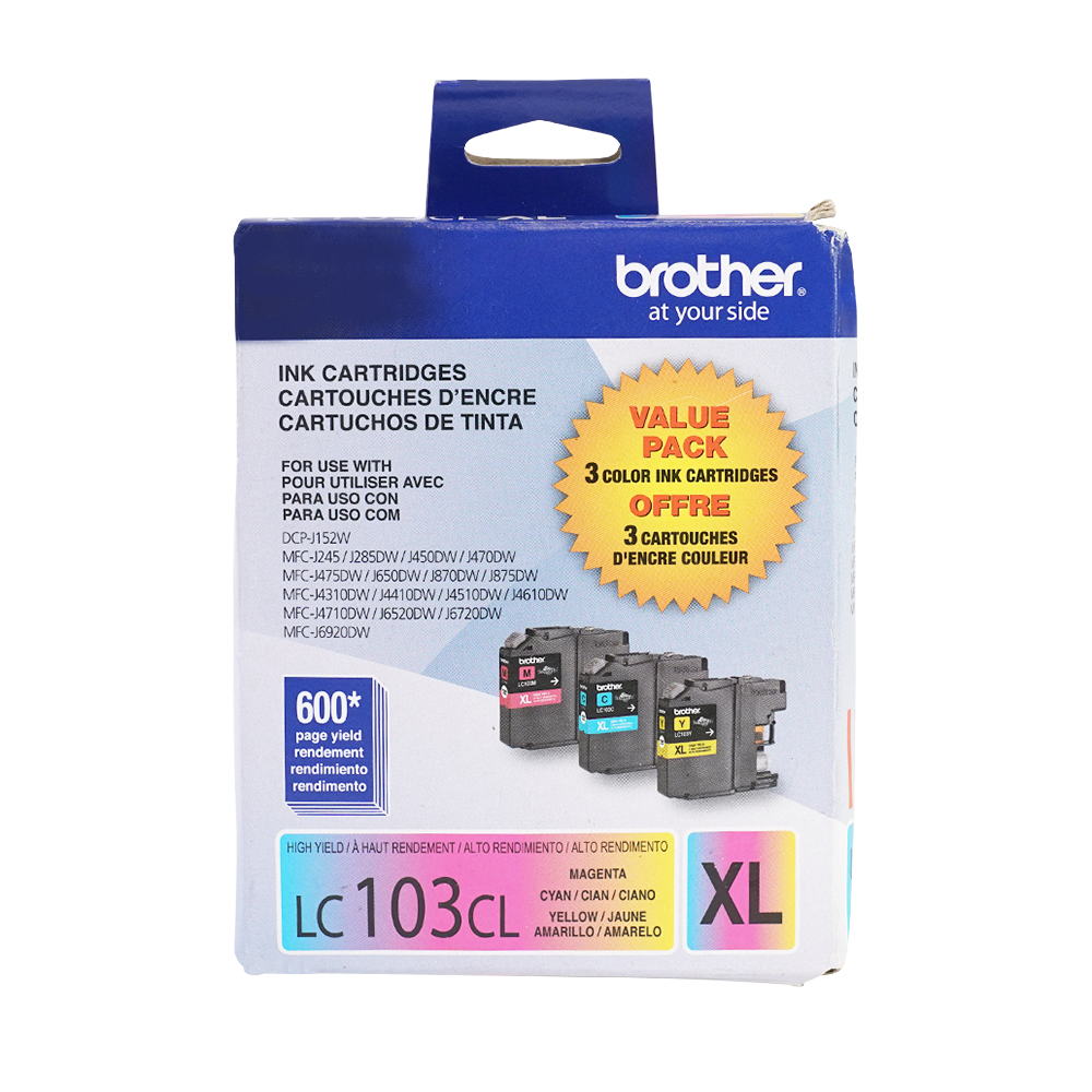 Genuine Brother LC-103 Ink Cartridges Pack Of 3