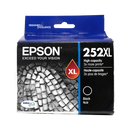 Genuine Epson DURABrite Ultra 252XL Black Ink Cartridge, High Yield (T252XL120-S)