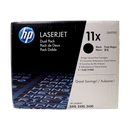 Genuine HP 11X 2-Pack Q6511XD Black High-Yield Laser Toner Cartridges Dual Pack