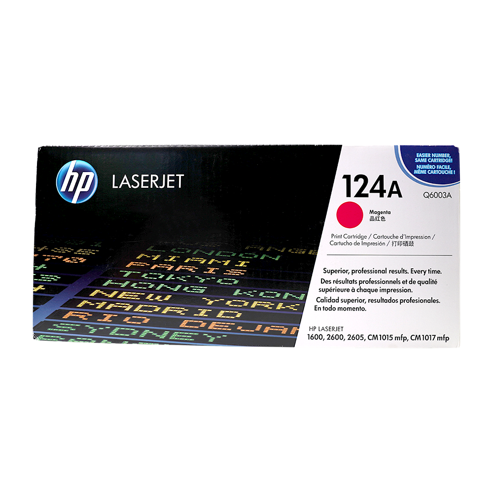 HP 124A Toner - Q6003A - Magenta - Original HP LaserJet Toner Cartridg