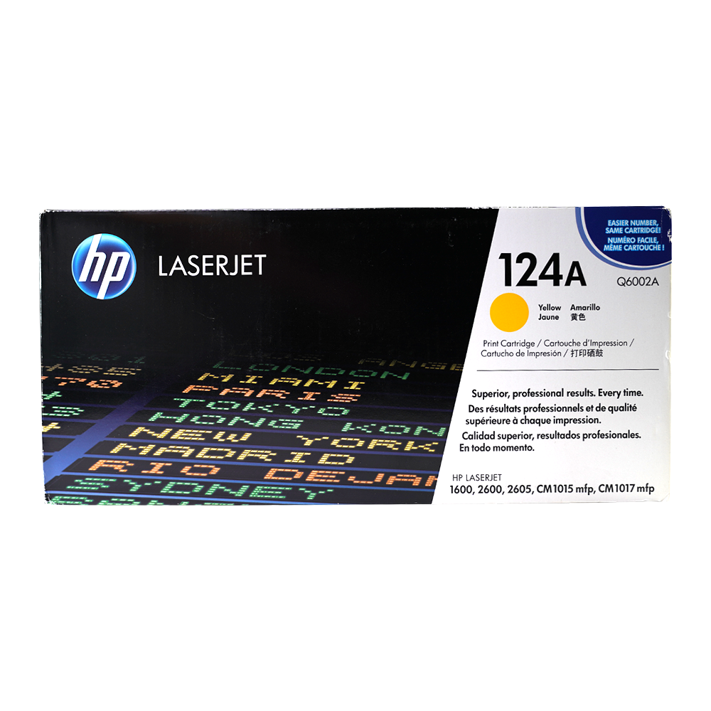 HP 124A Toner - Q6002A - Yellow - Original HP LaserJet Toner Cartridge