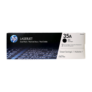 Genuine HP 35A 2-Pack CB435D LaserJet Black Toner Cartridges Dual Pack