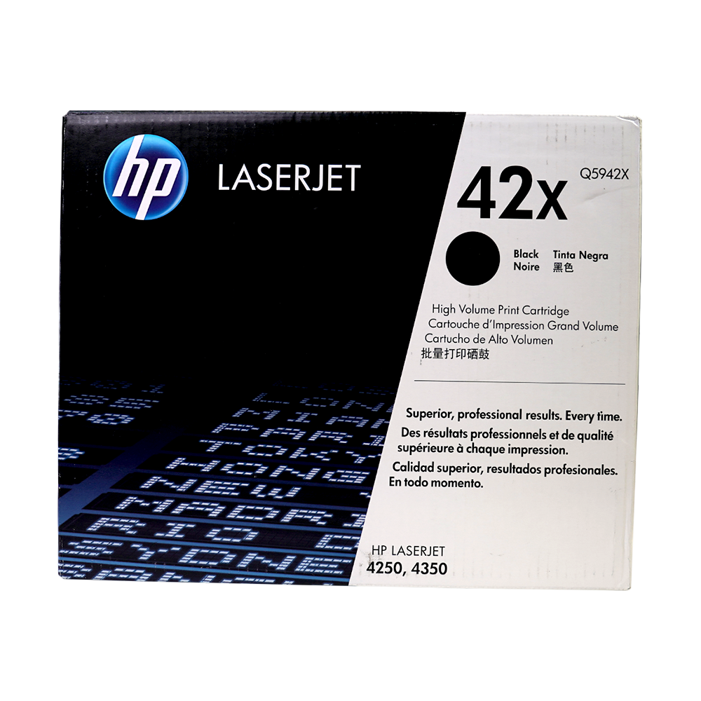 Genuine HP 42X Q5942X Black High-Yield LaserJet Toner Cartridge