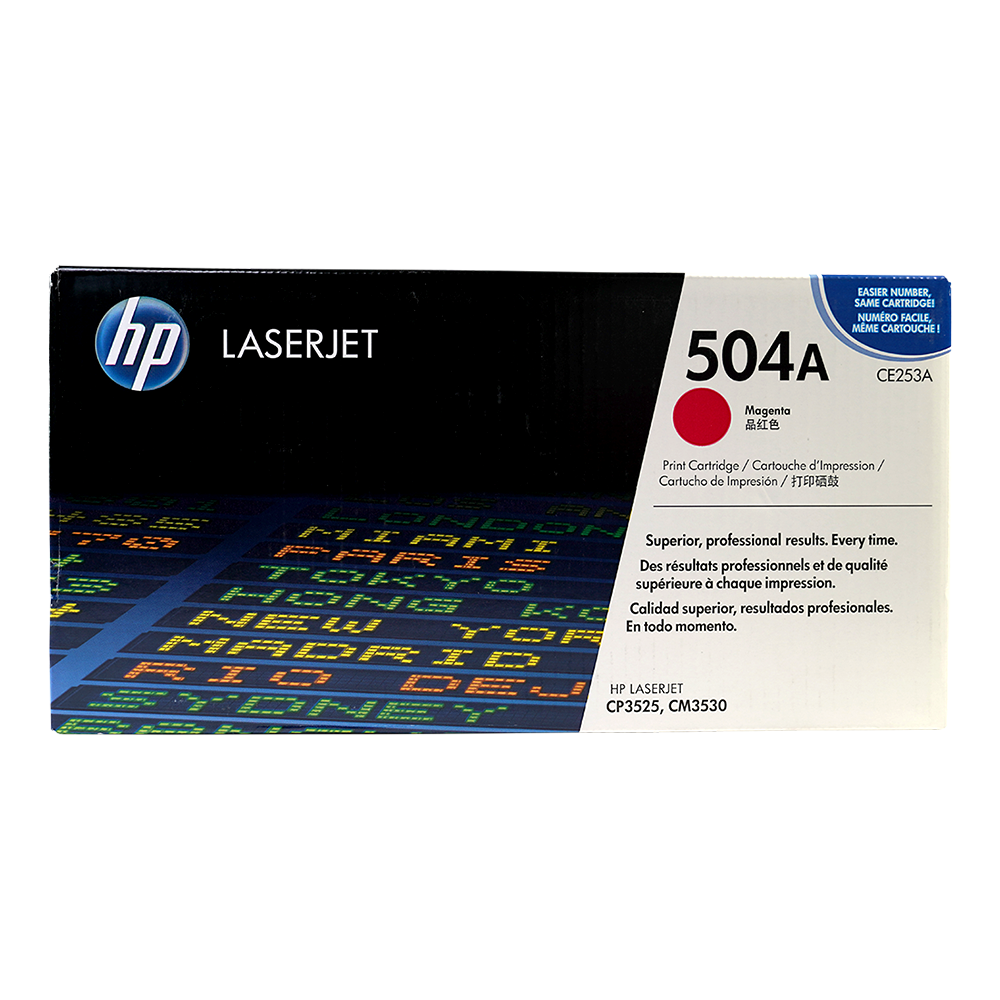Genuine HP 504A Magenta CE253A LaserJet Toner Cartridge