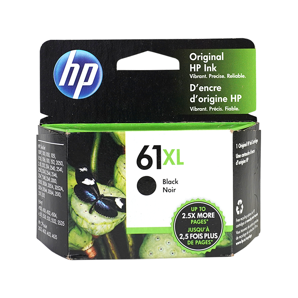 Genuine HP 61XL Black High Yield Original Ink Cartridge (CH563WN)