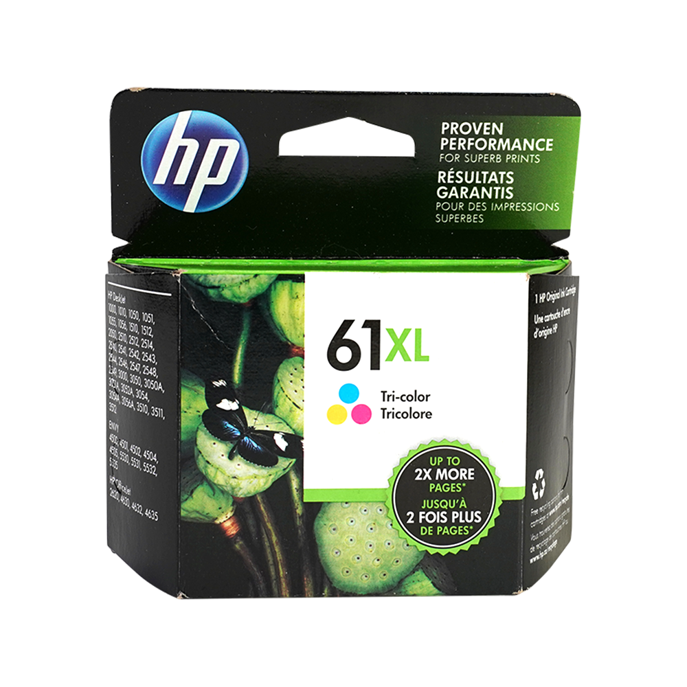 Genuine HP 61XL Color Ink Cartridge, High Yield (CH564WN