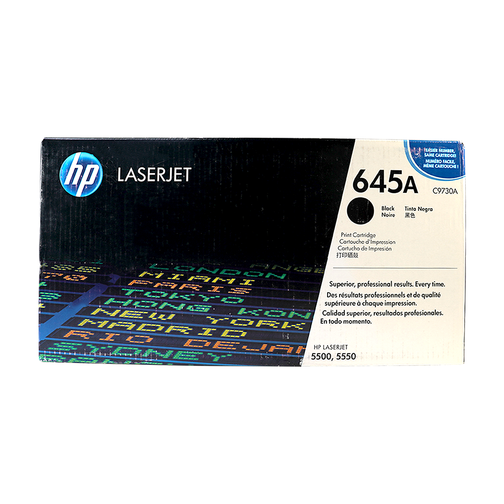 Genuine HP 645A Black C9730A LaserJet Toner Cartridge