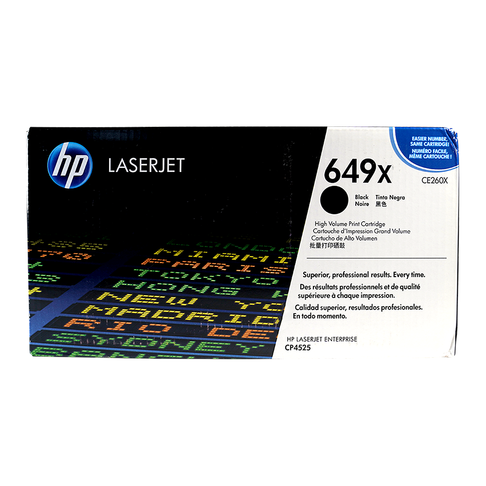 Genuine HP 649X Black CE260X High-Yield LaserJet Toner Cartridge