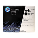 Genuine HP 64X 2-Pack CC364XD Black High-Yield Laser Toner Cartridges Dual Pack