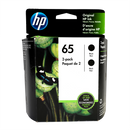 Genuine HP 65 Black Original Ink Twin Pack
