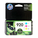 Genuine HP 920 Color Combination Ink Cartridges, Standard Yield 3/Pack (N9H55FN