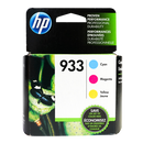 Genuine HP 933 Cyan Magenta Yellow Inkjet Cartridges Combo 3-Pack