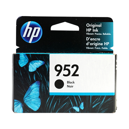 Genuine HP 952 Black Ink Cartridge, Standard (F6U15AN#140)