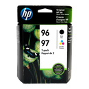 Genuine HP 96 Black AND 97 Tri-Color Ink Cartridge Set