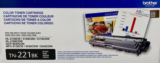 Brother TN-221BK Black Toner Cartridge