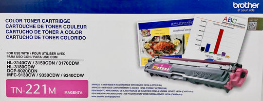 Brother TN-221M Magenta Toner Cartridge