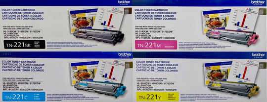 Brother TN-221 Toner Cartridge Set