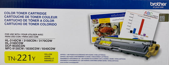 Brother TN-221Y Yellow Toner Cartridge
