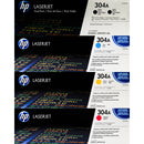 HP 304A Toner - Combo 5 pack - CC530AD CC531A CC532A CC533A - 2 Black / Cyan Magenta Yellow  - Original HP LaserJet Toner Cartridges