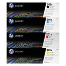 HP 201X High Yield Toner 4 Pack - CF400X CF401X CF402X CF403X - Black Cyan Magenta Yellow - Original HP LaserJet Toner Cartridges
