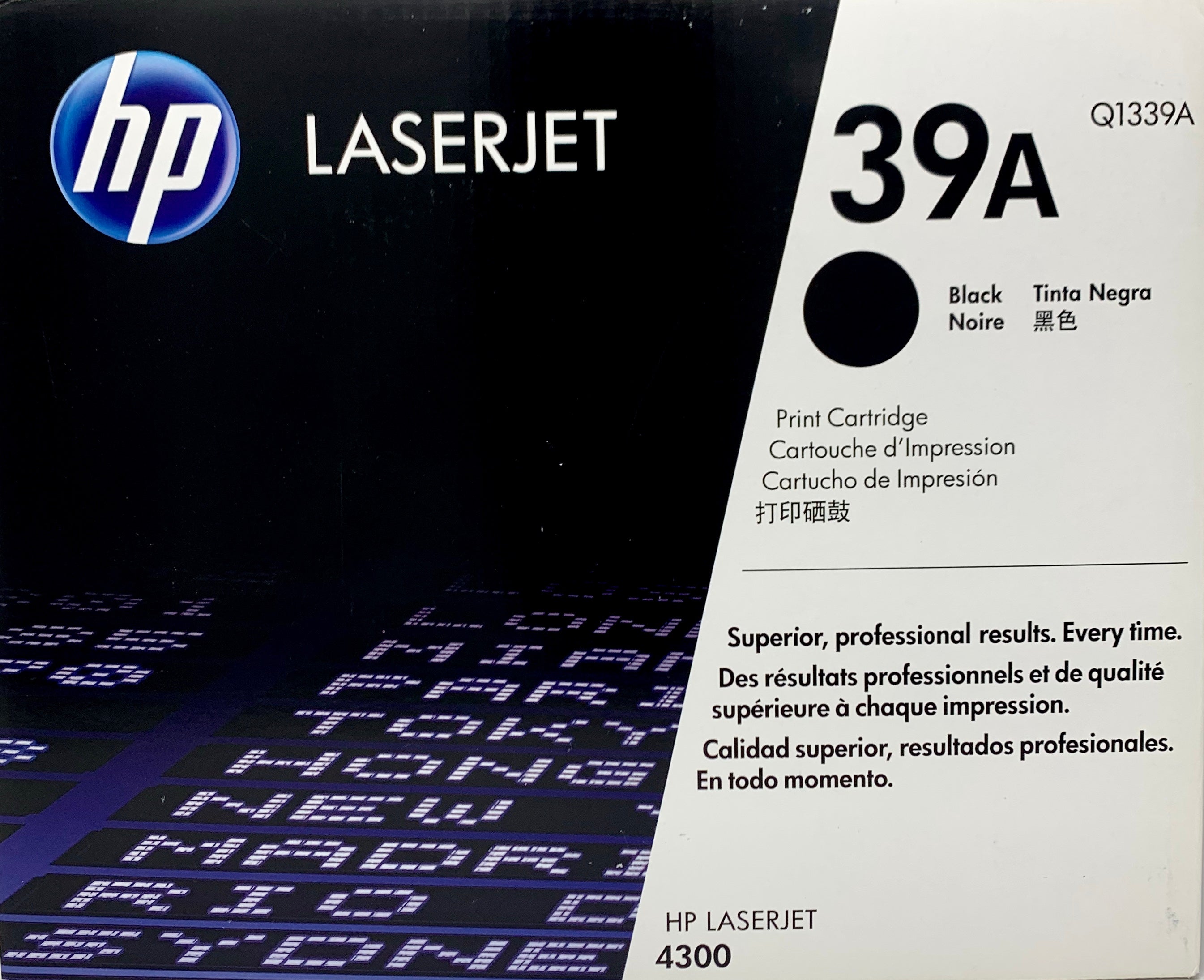Genuine HP 39A Q1339A Black LaserJet Toner Cartridge