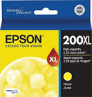 Genuine Epson 200XL Yellow Ink Cartridge, High Yield (T200XL420-S)
