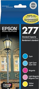 Genuine Epson 277 Color Combination Ink Cartridges, Standard, 5/Pack (T277920-S)