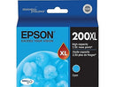 Genuine Epson 200XL Cyan Ink Cartridge, High Yield (T200XL220-S)